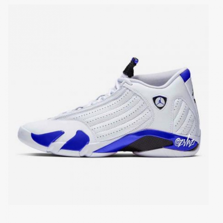 Air Jordan 14 Retro White Hyper Royal